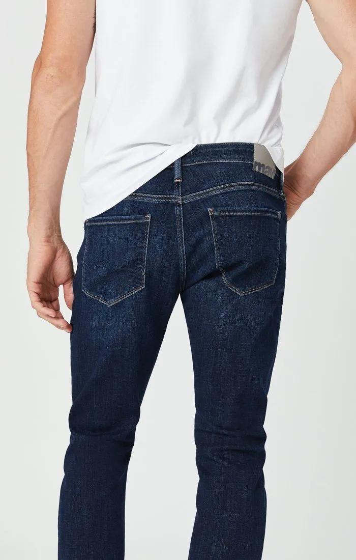 JAKE SLIM LEG JEANS IN DEEP FEATHER BLUE