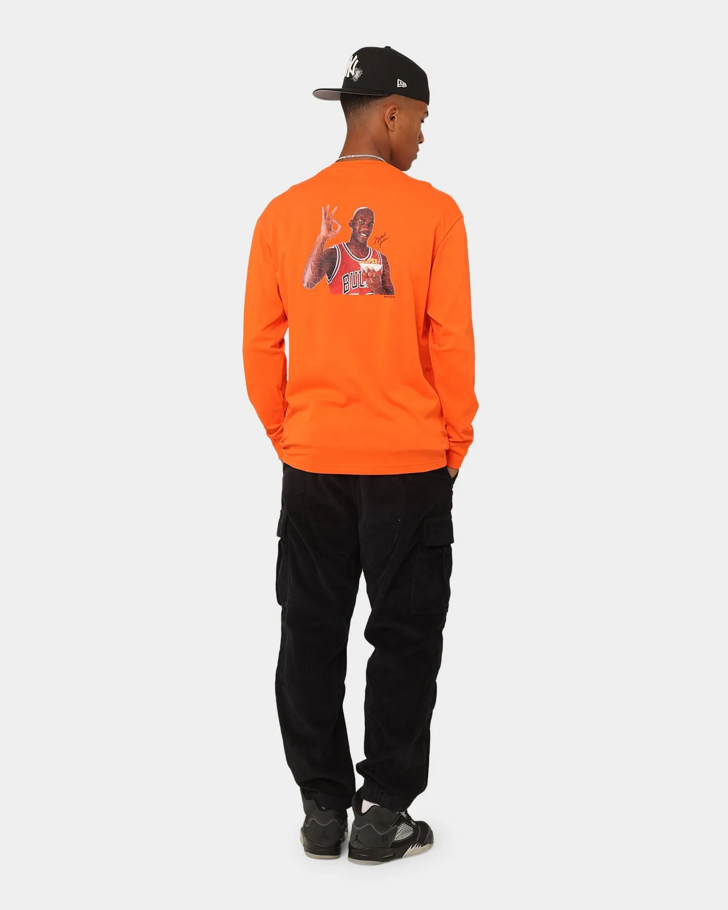 Jordan Flight MVP Statement 85 Crewneck Rush Orange/White