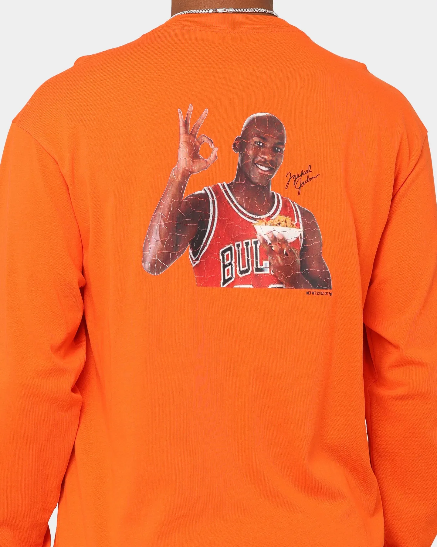 Jordan Flight MVP Statement 85 Crewneck Rush Orange/White