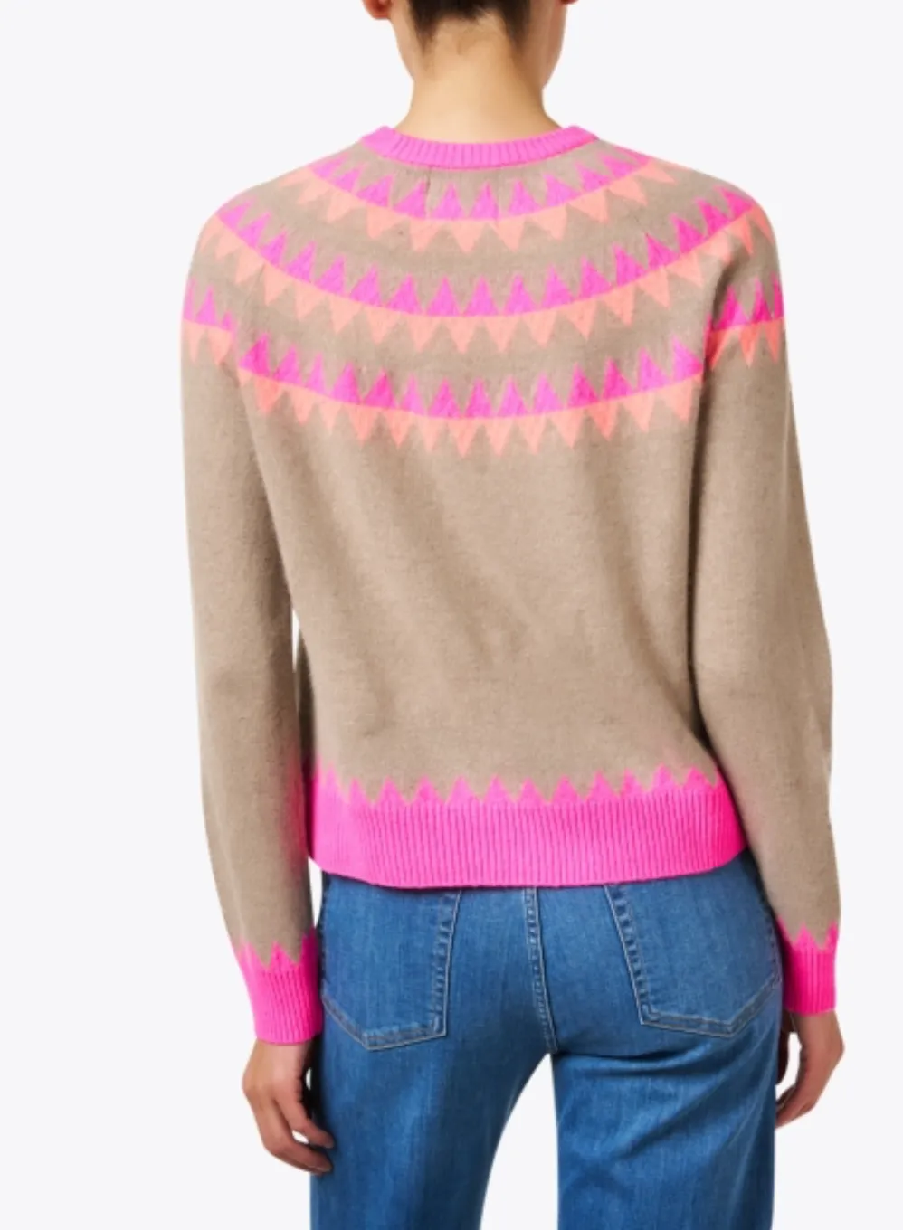 Jumper 1234 Vail Pink/Coral Crewneck Sweater