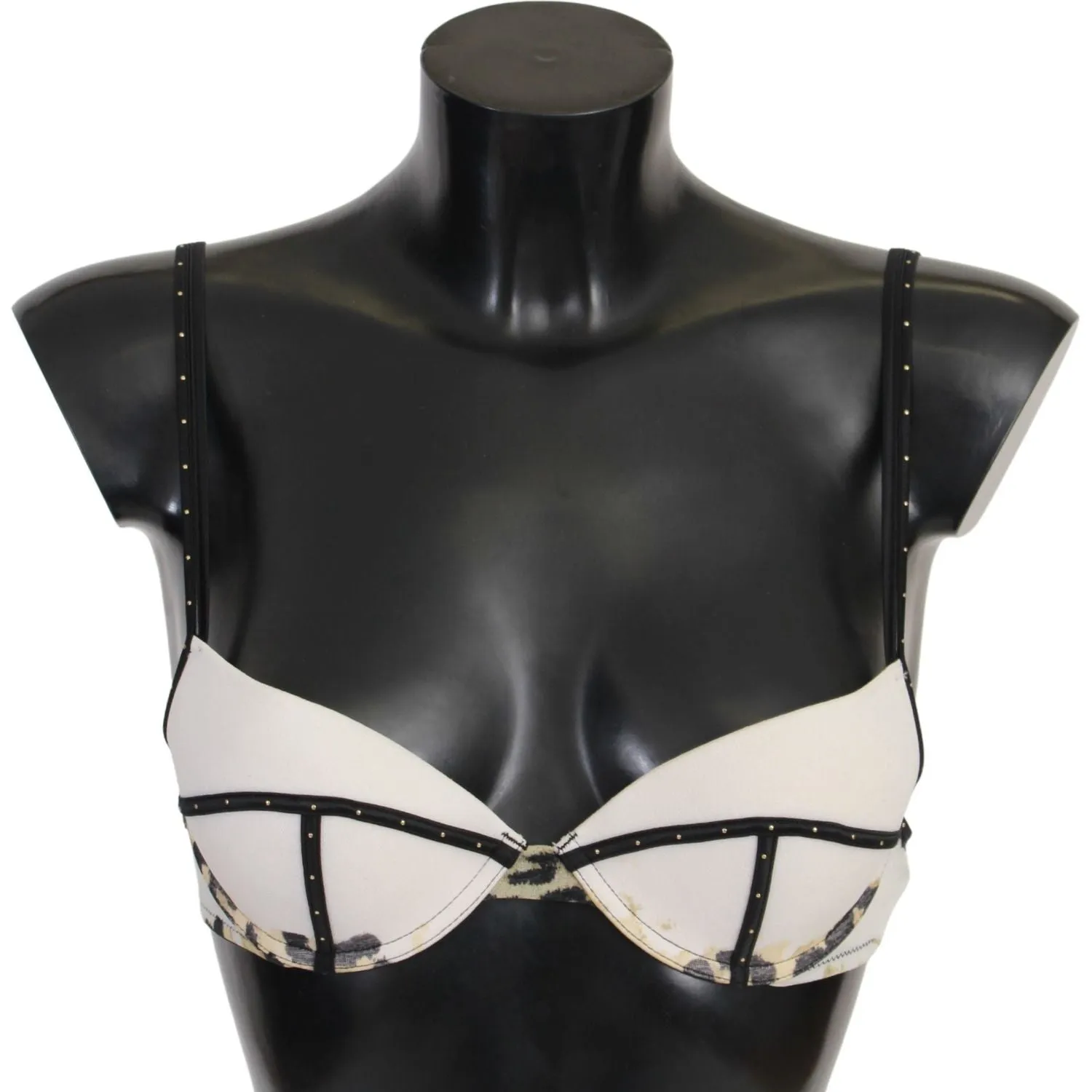 Just Cavalli Elegant White Push-Up Bra With Logo Details