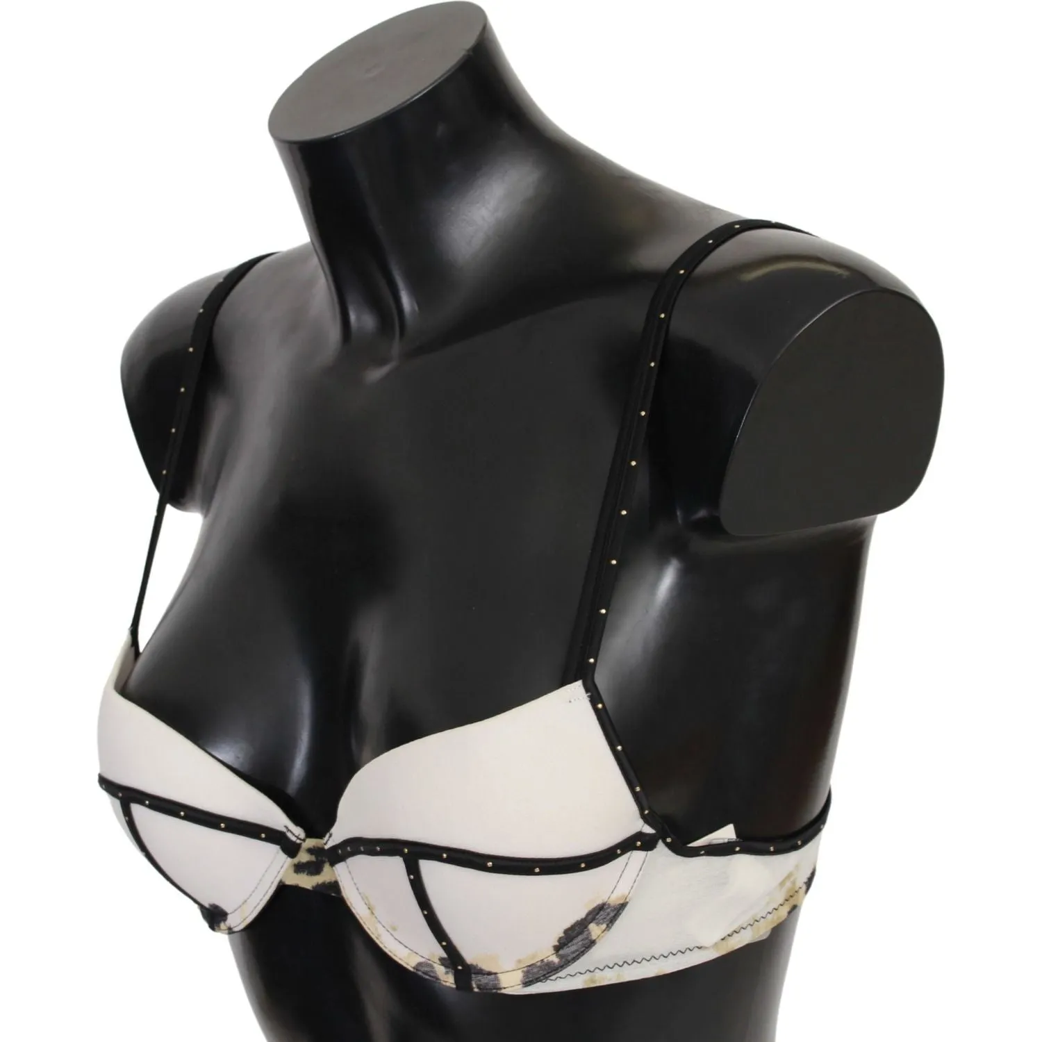 Just Cavalli Elegant White Push-Up Bra With Logo Details