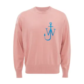 JW ANDERSON Anchor Crewneck Jumper - Pink