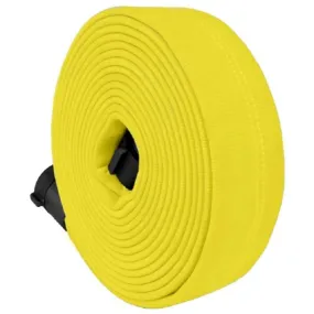 Key Fire Hose DP15 ECO-10 Lightweight Rubber Attack Hose, Double Jacket, 1.5" Size, 50' Section, Yellow, 1 Each