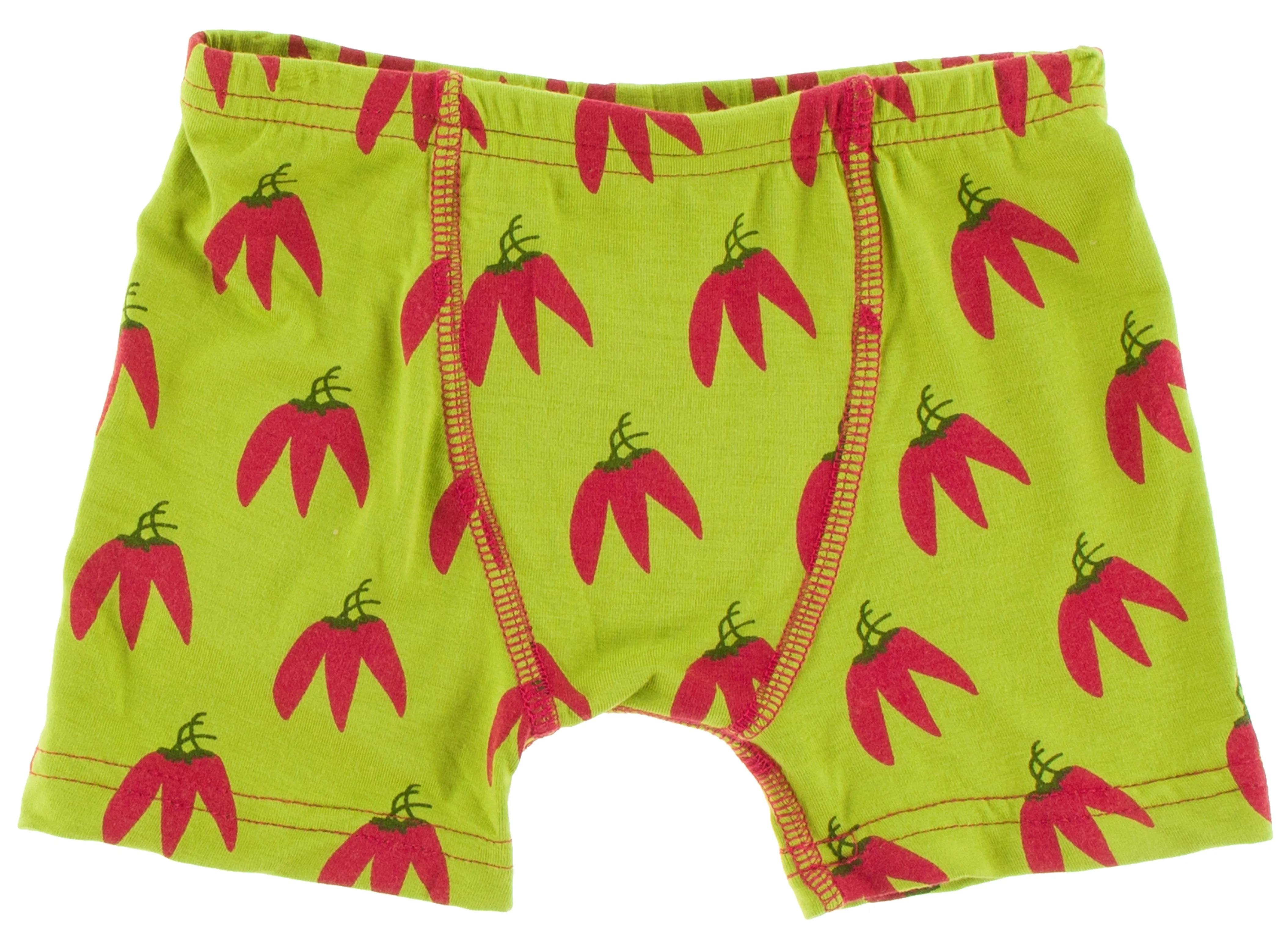 KicKee Pants Seagrass Cactus & Meadow Chili Peppers Boy's Boxer Brief Set