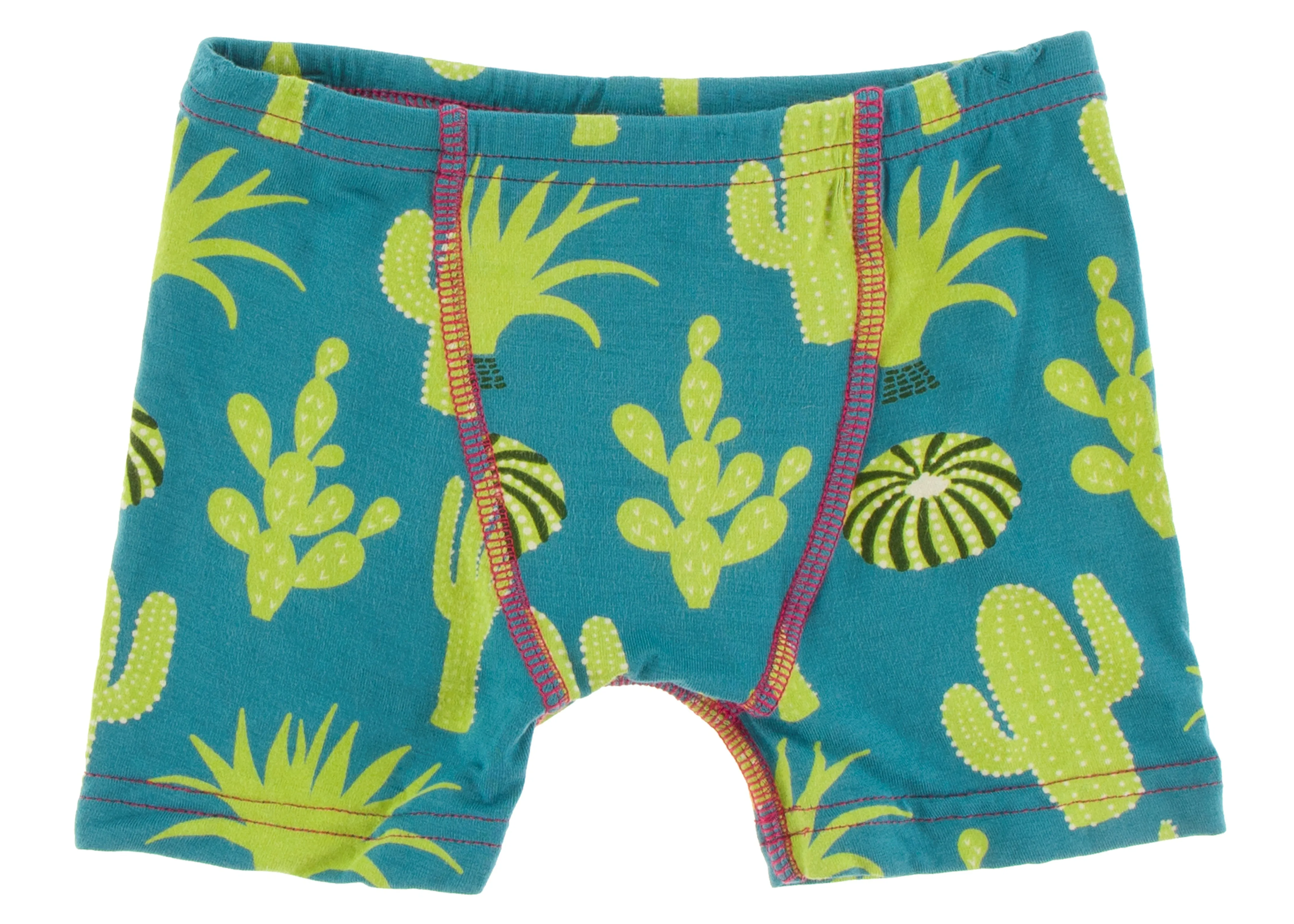 KicKee Pants Seagrass Cactus & Meadow Chili Peppers Boy's Boxer Brief Set