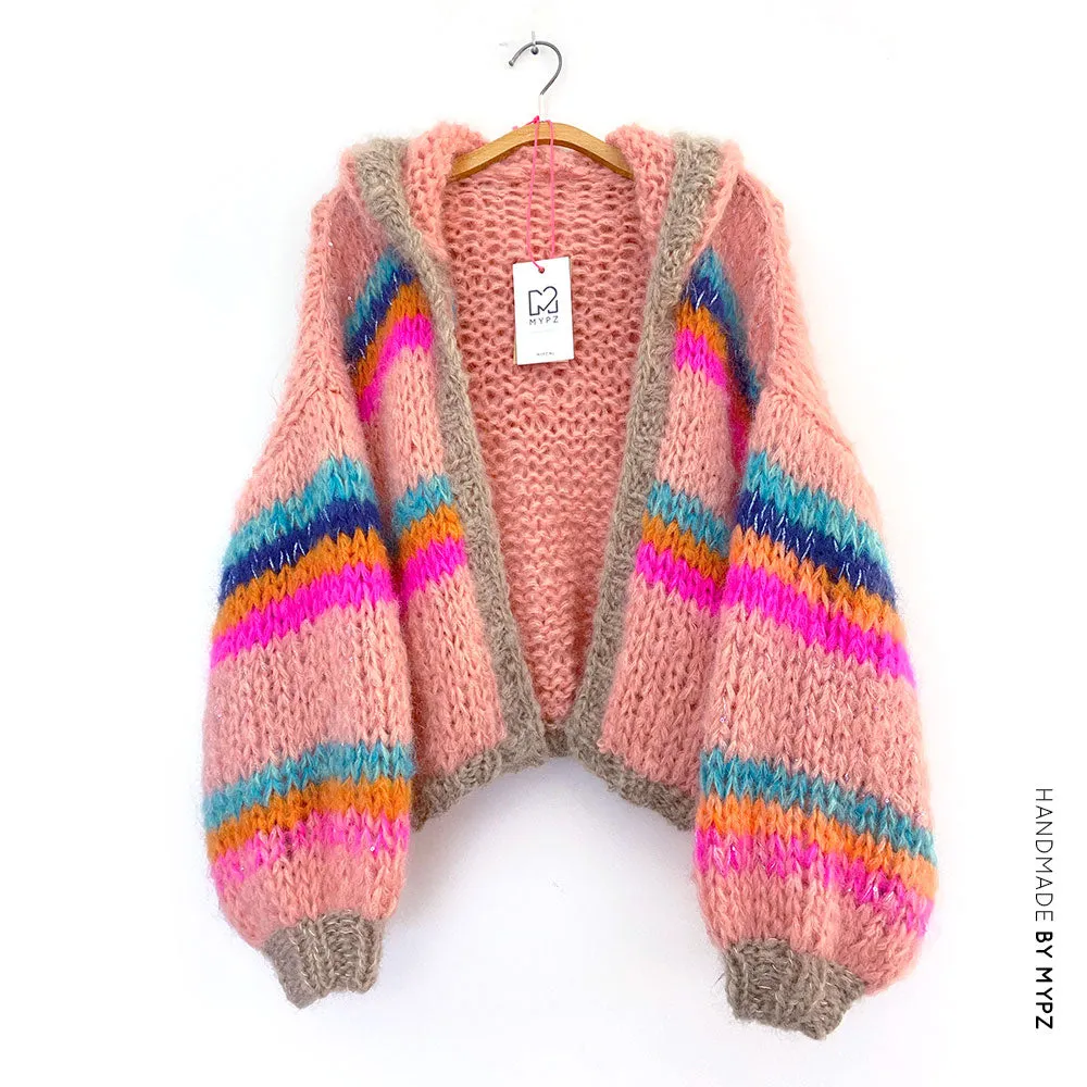 Knit Pattern - MYPZ Mohair Bomber Jacket with hoodie No.15 (ENG-NL)