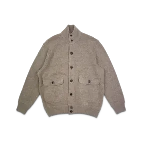 Knitted Bomber in Taupe