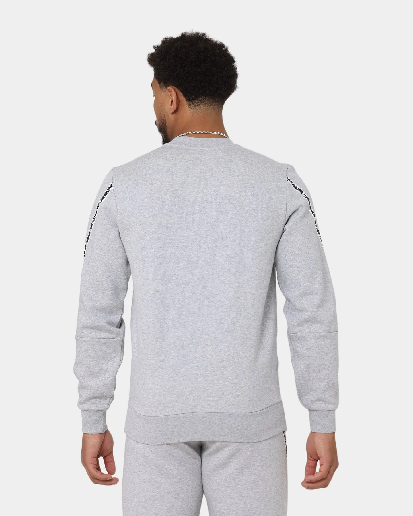 Lacoste Active Tape Crewneck Sweater Silver Chine