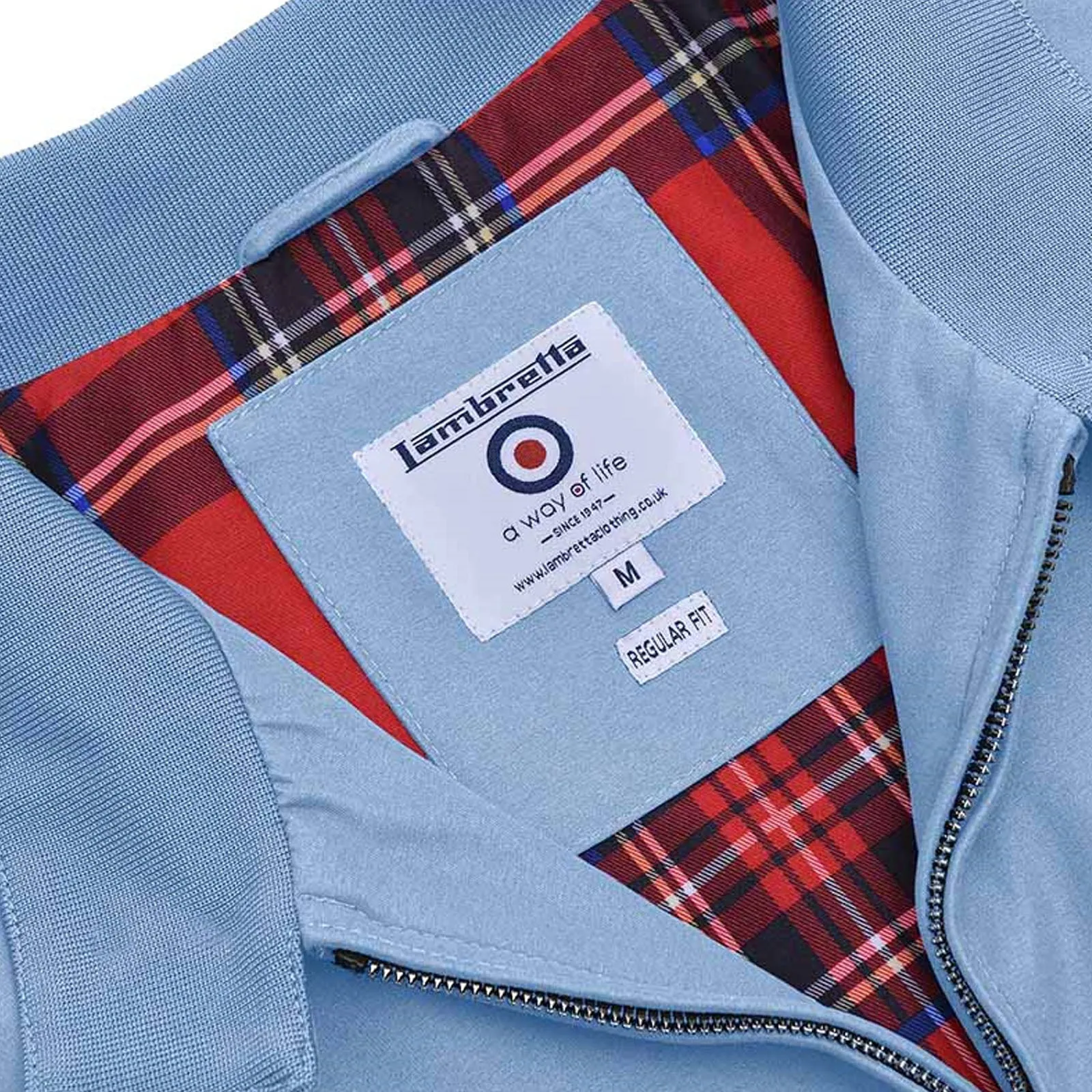 Lambretta Mens Shower Resistant Harrington Bomber Jacket