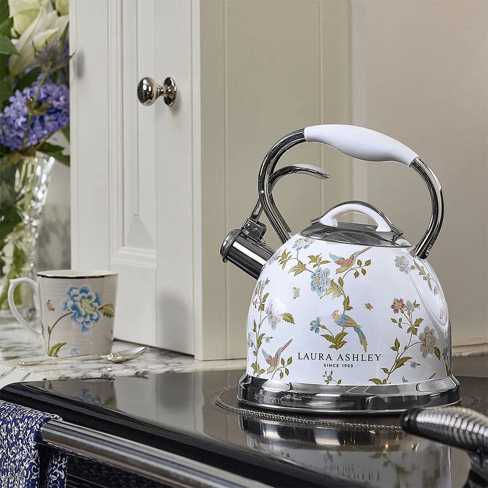 Laura Ashley Stove Top Kettle 2.5L - 10 Cup (Elveden White)