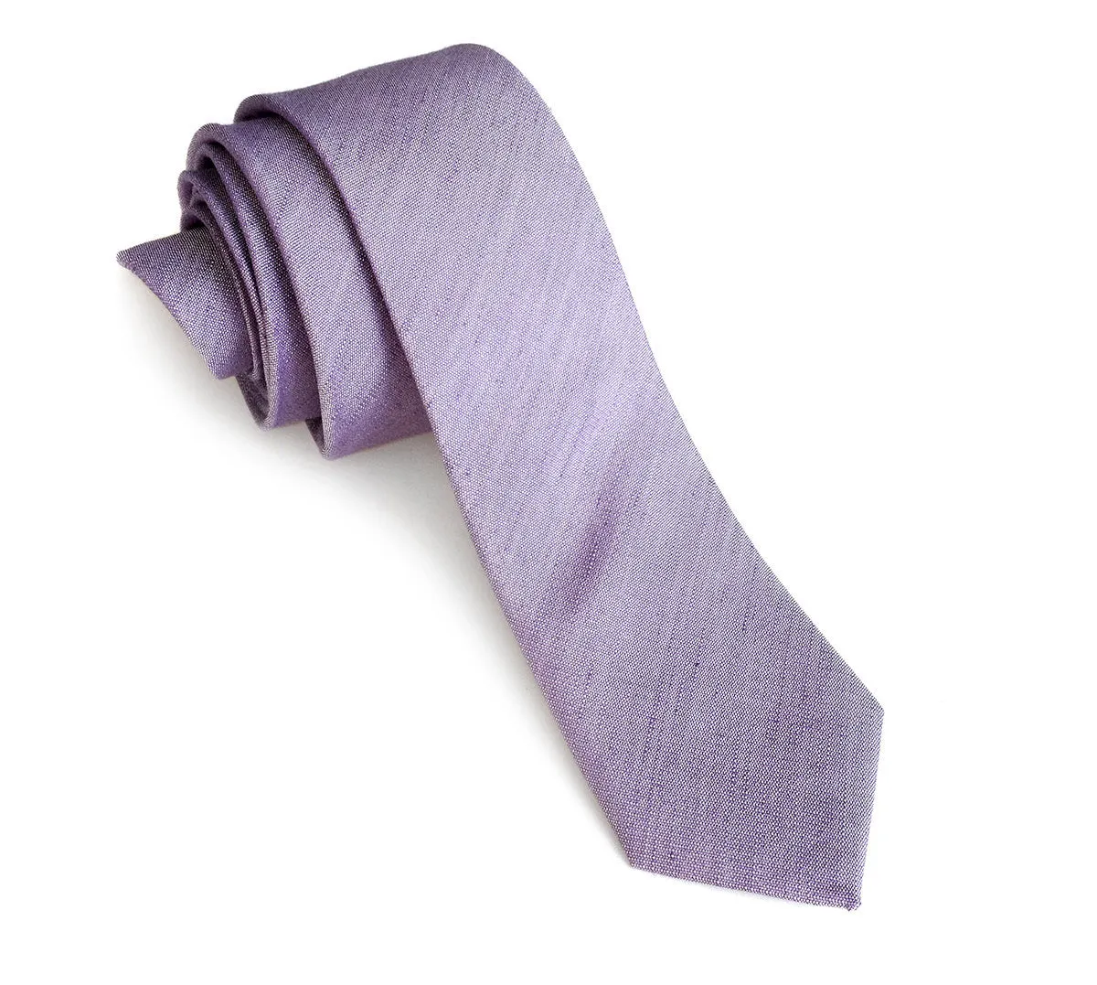 Lavender Linen Necktie. Solid Color Tie, Purple Gang