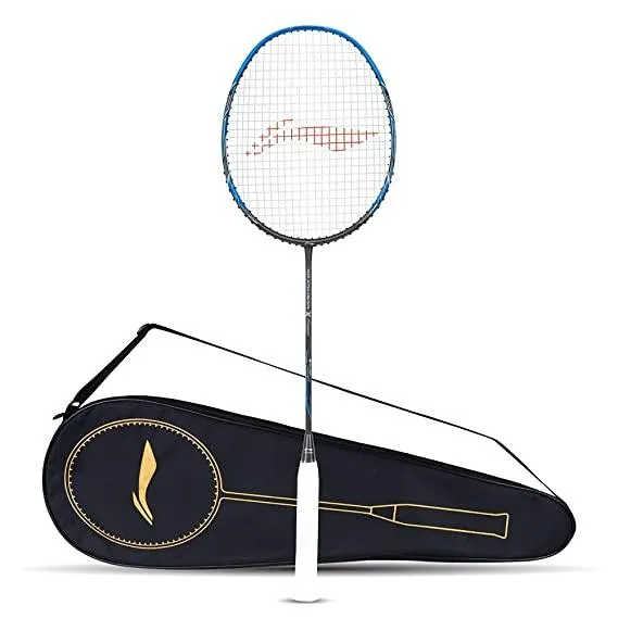 Li-Ning 3D Calibar X Combat Carbon Graphite Strung Racquets, 85 Grams, 30 Lbs String Tension and Free Full Cover | KIBI Sports