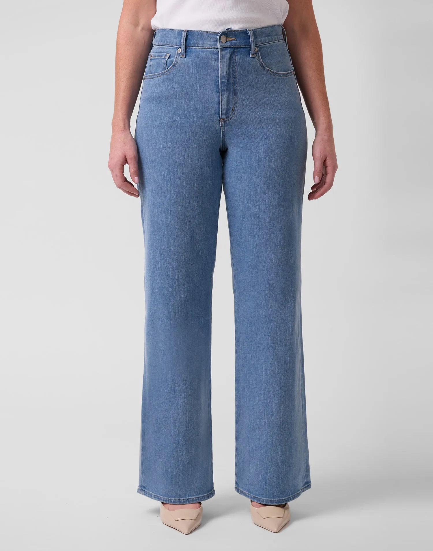 LILY WIDE LEG JEANS / FRENCH BLUE