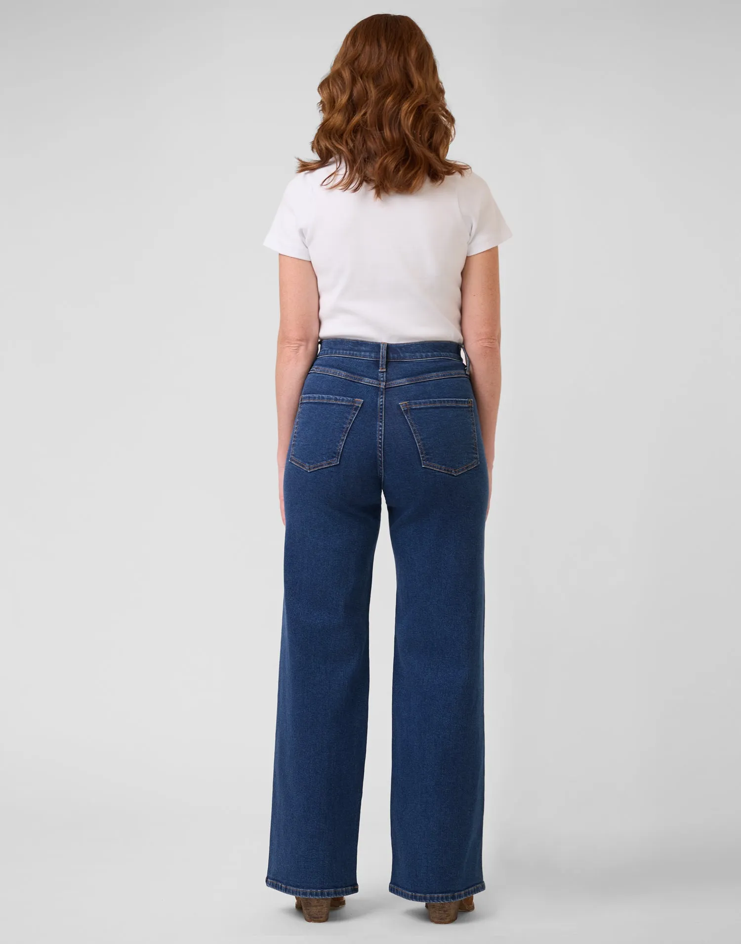 LILY WIDE LEG JEANS / HERITAGE BLUE