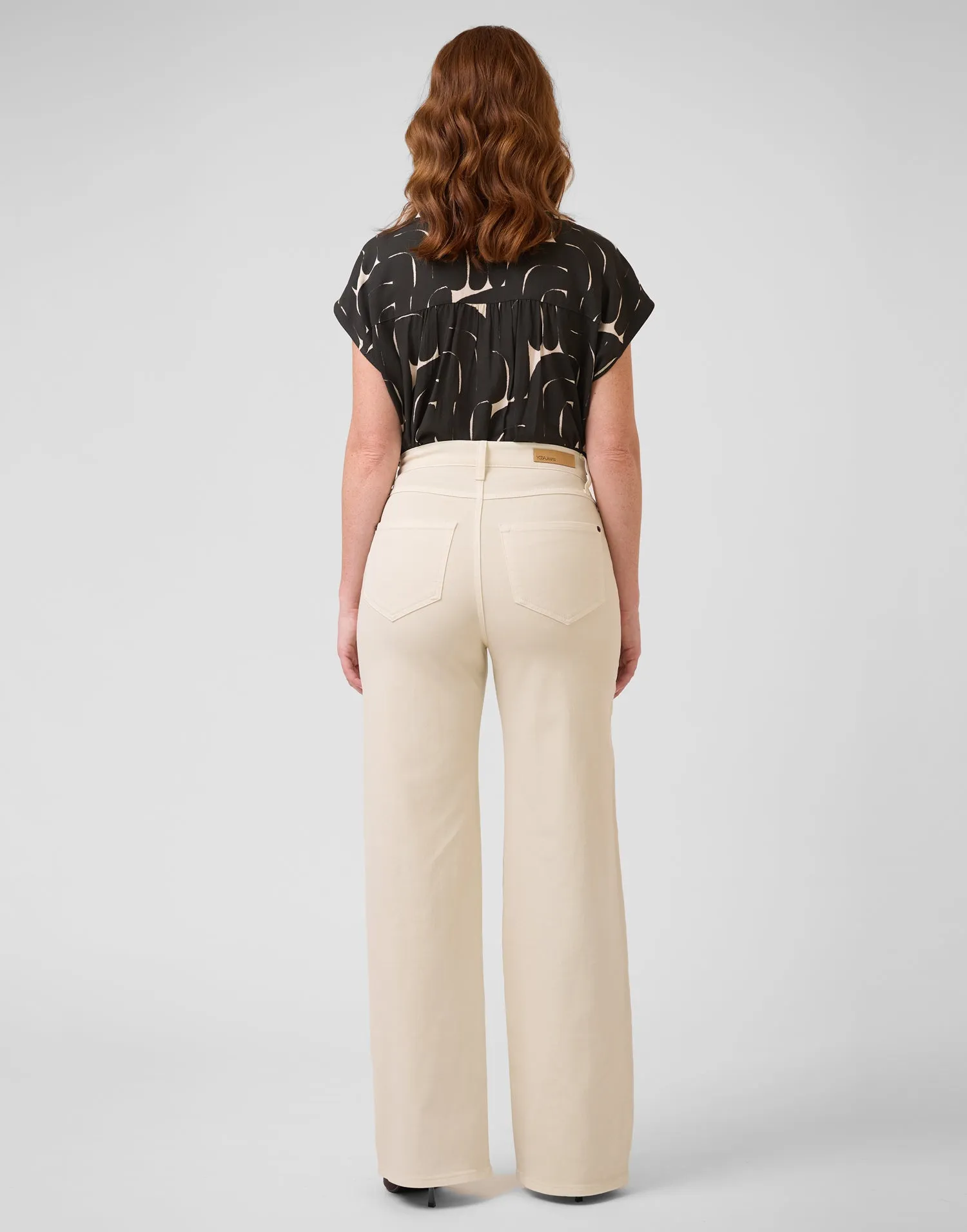 LILY WIDE LEG JEANS / MARBELLA