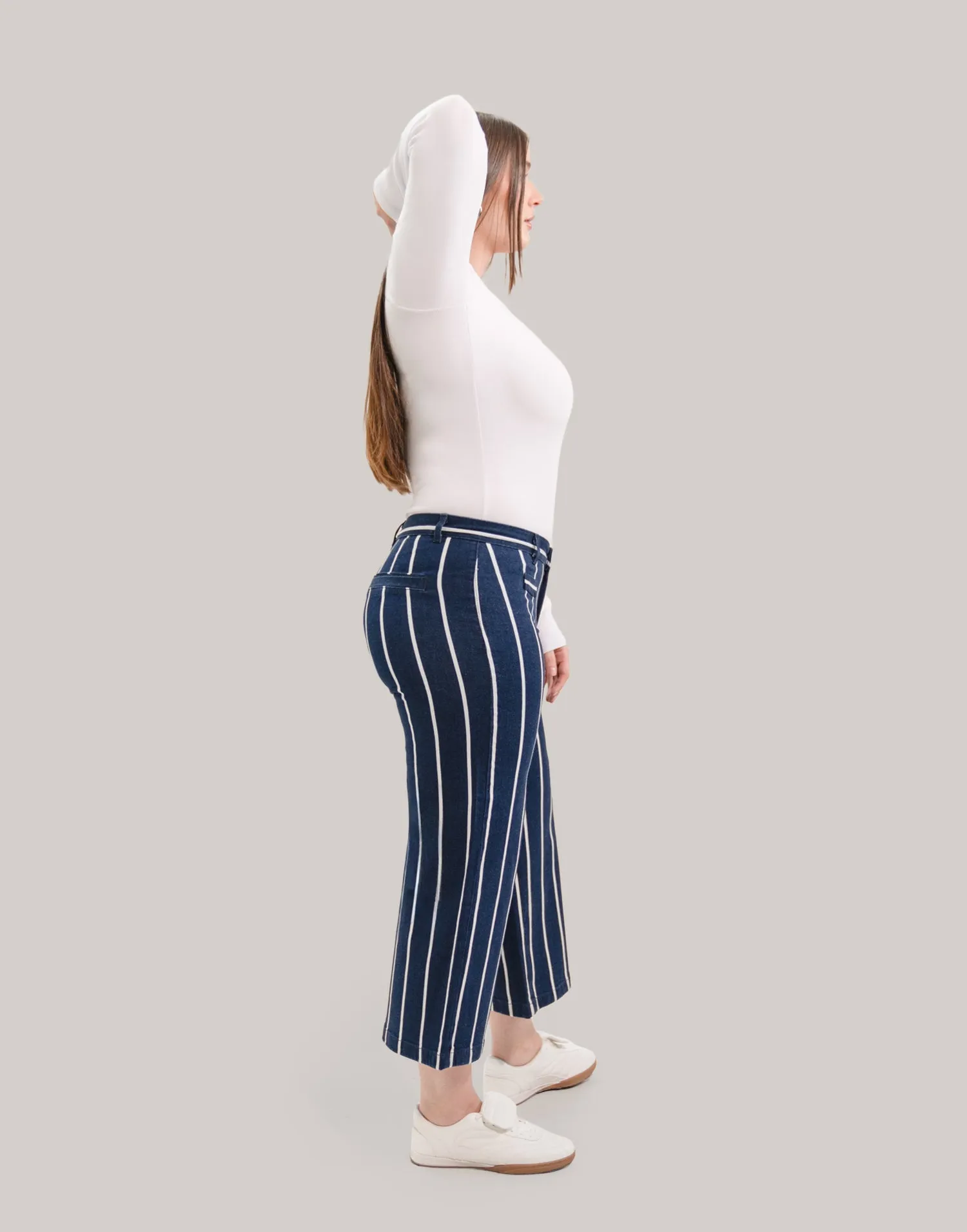 LILY WIDE LEG JEANS / NAVY PIER