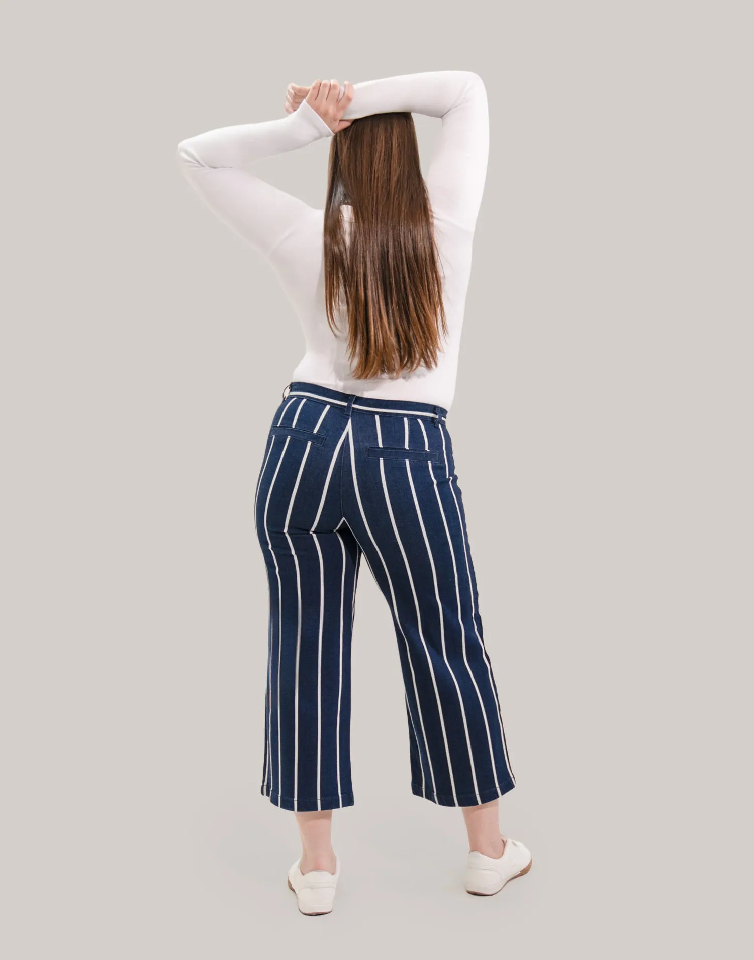 LILY WIDE LEG JEANS / NAVY PIER