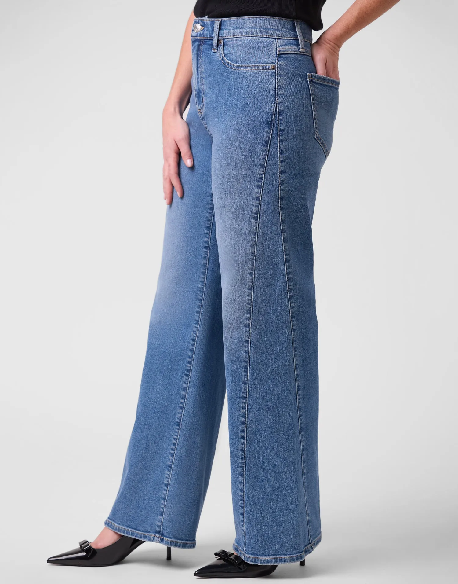 LILY WIDE LEG JEANS / PORTOFINO