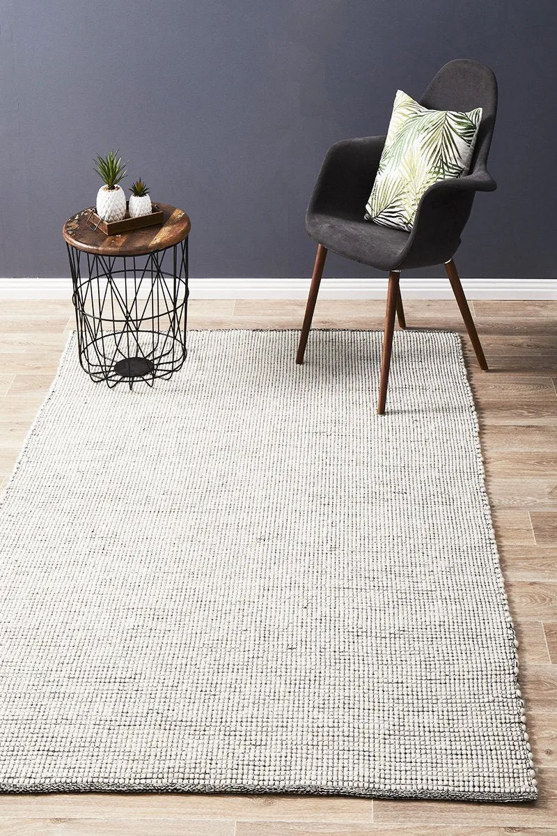 Loft Stunning Wool Black Rug