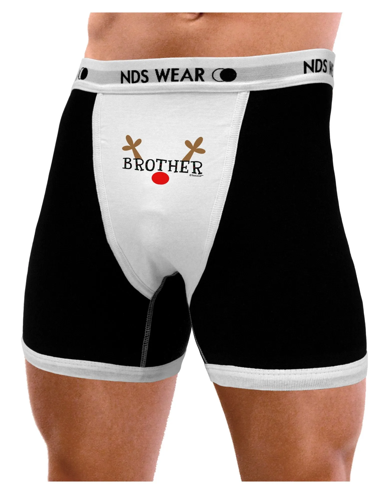 Matching Family Christmas Design - Reindeer - Brother Mens Boxer Brief Underwear by TooLoud