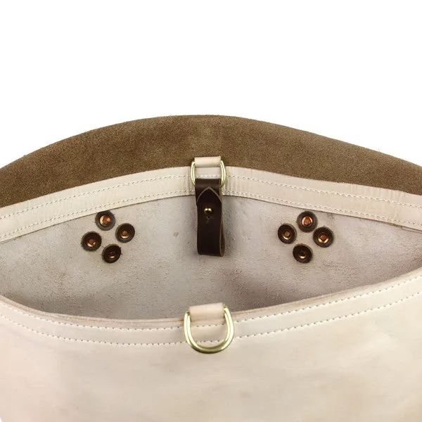 Medium Leather Messenger Bag - Olive Chromexcel