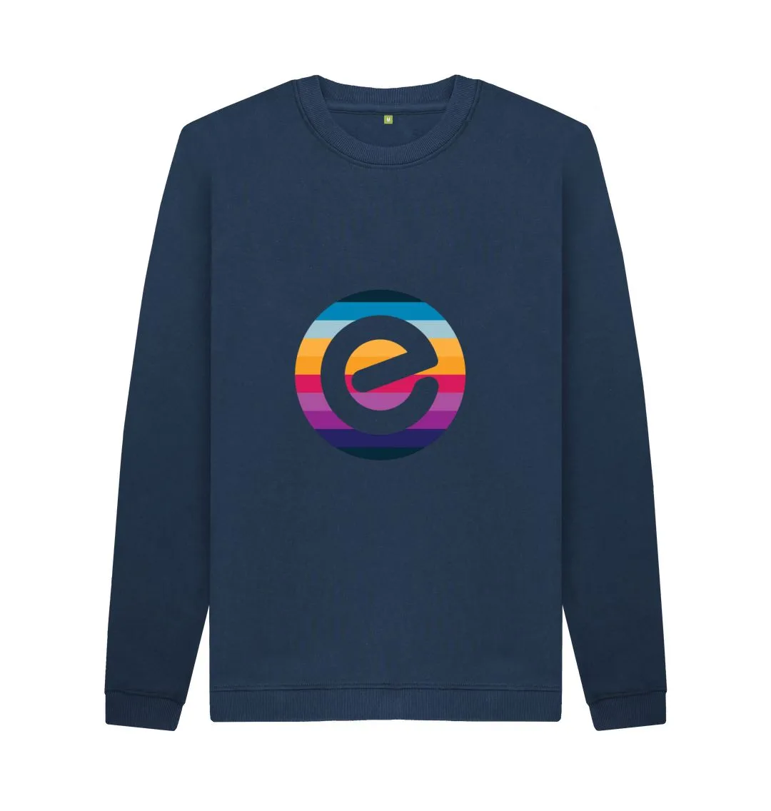 Men's E Logo Organic Cotton Crewneck Jumper