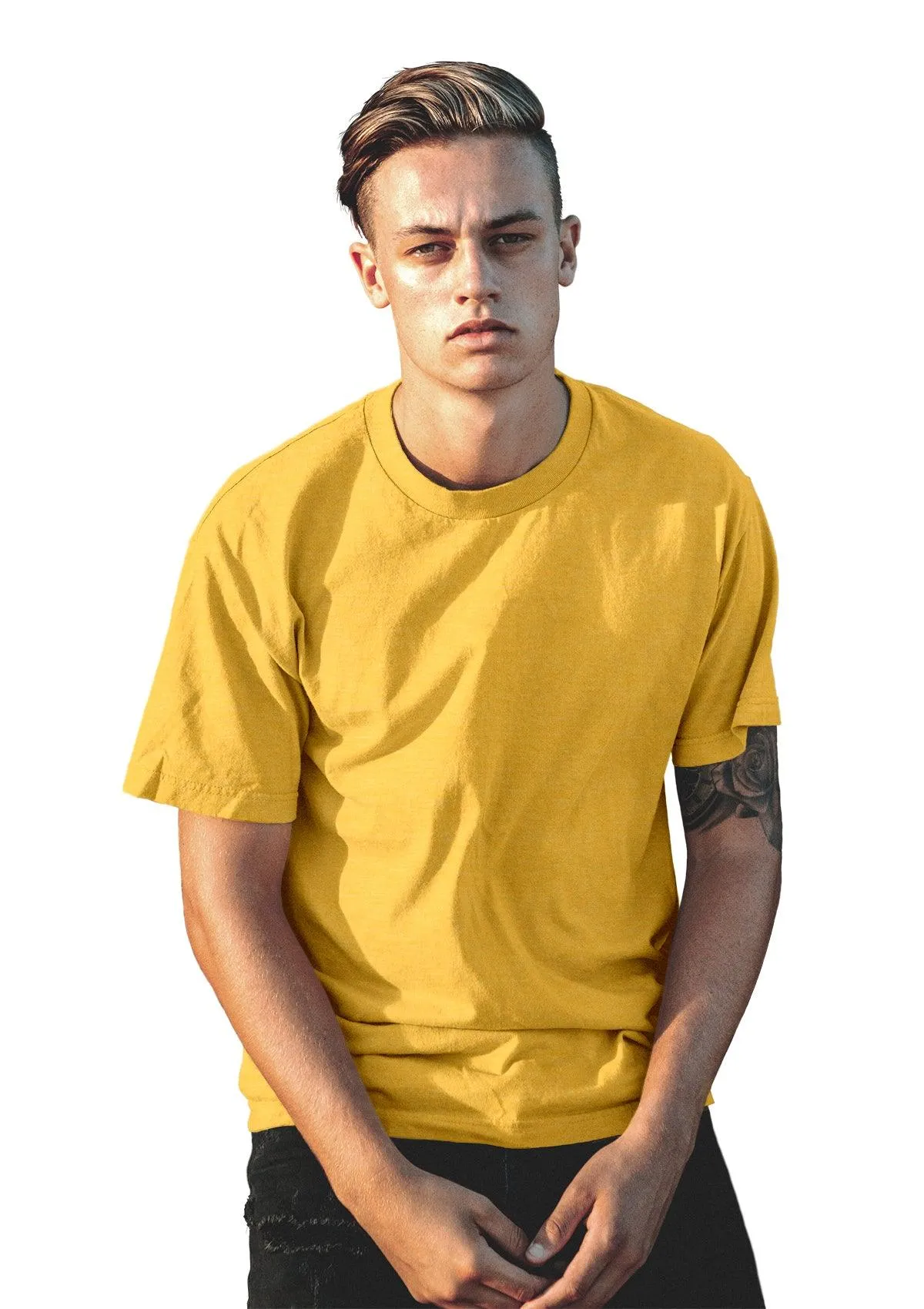 Men's Vibrant Yellow Triblend T-Shirt