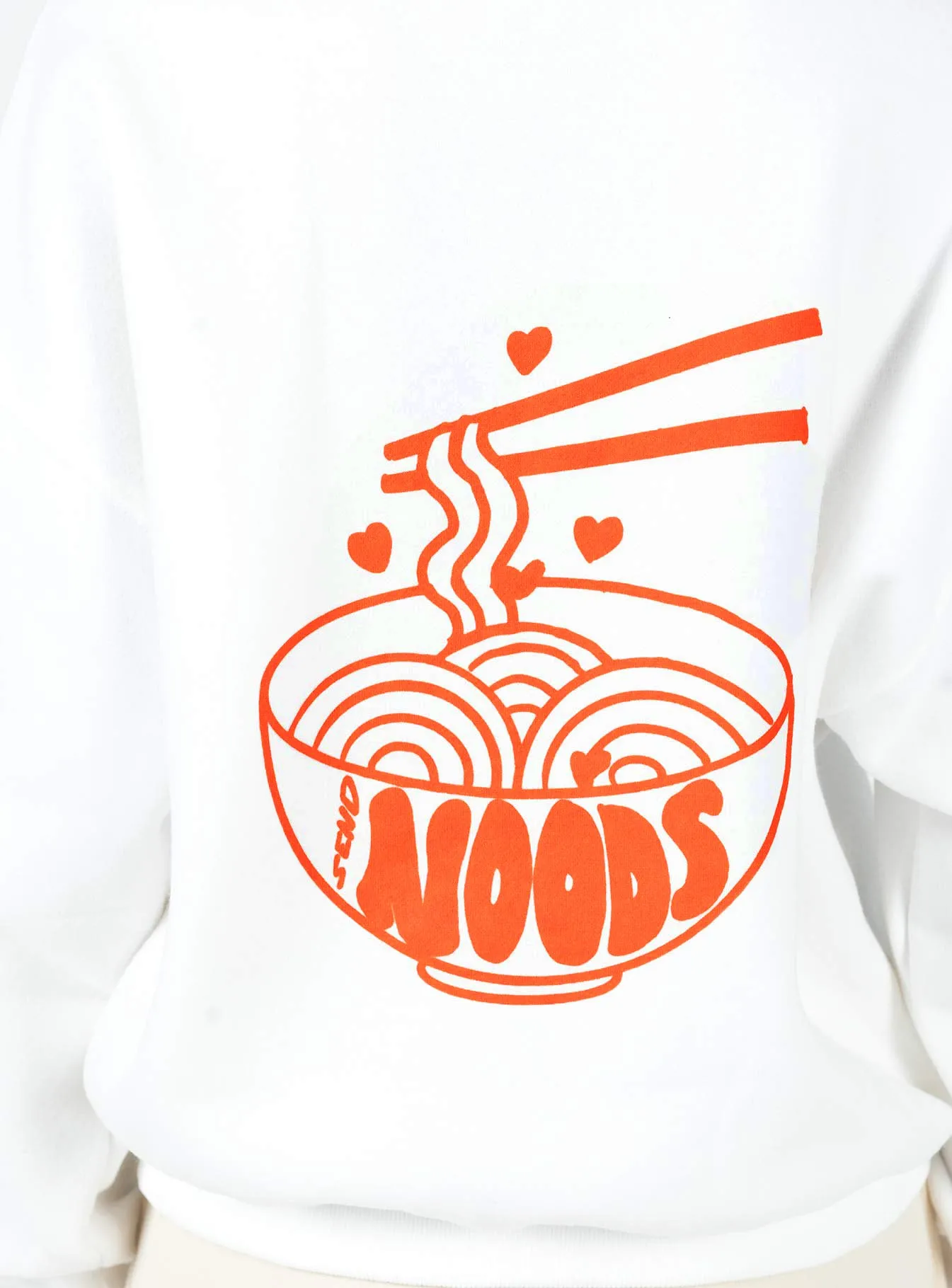 Midnight Noods Sweatshirt White