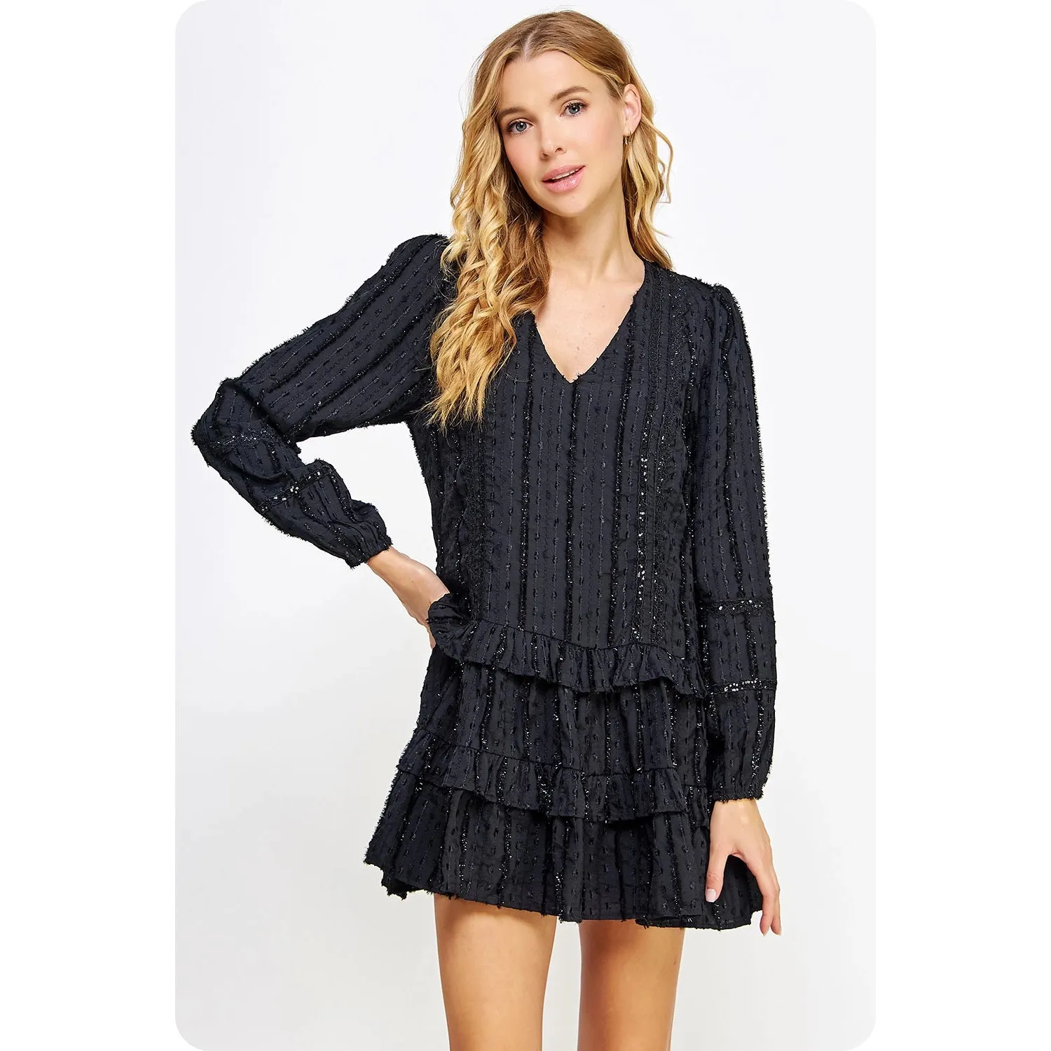 Mora Long Sleeve Mini Dress - Final Sale Item