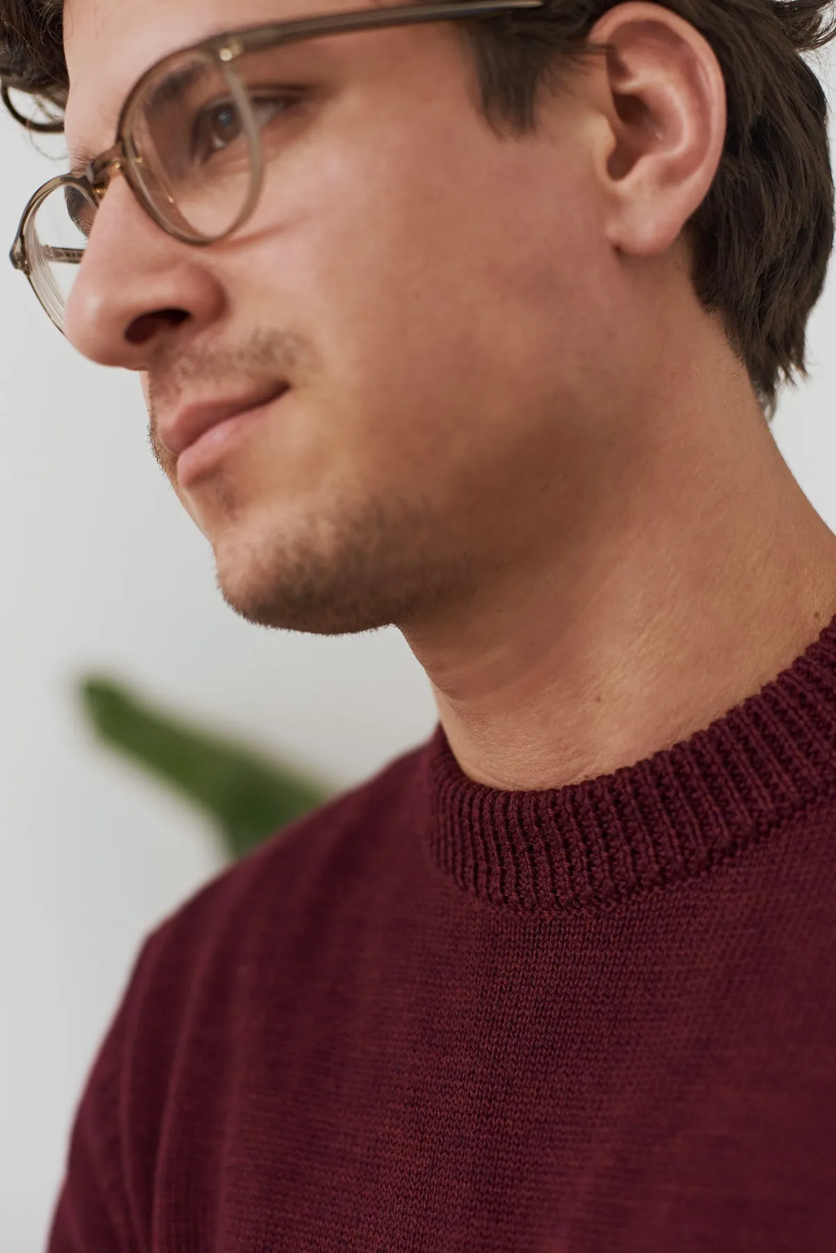 MORTEN jumper eco merino melange wine