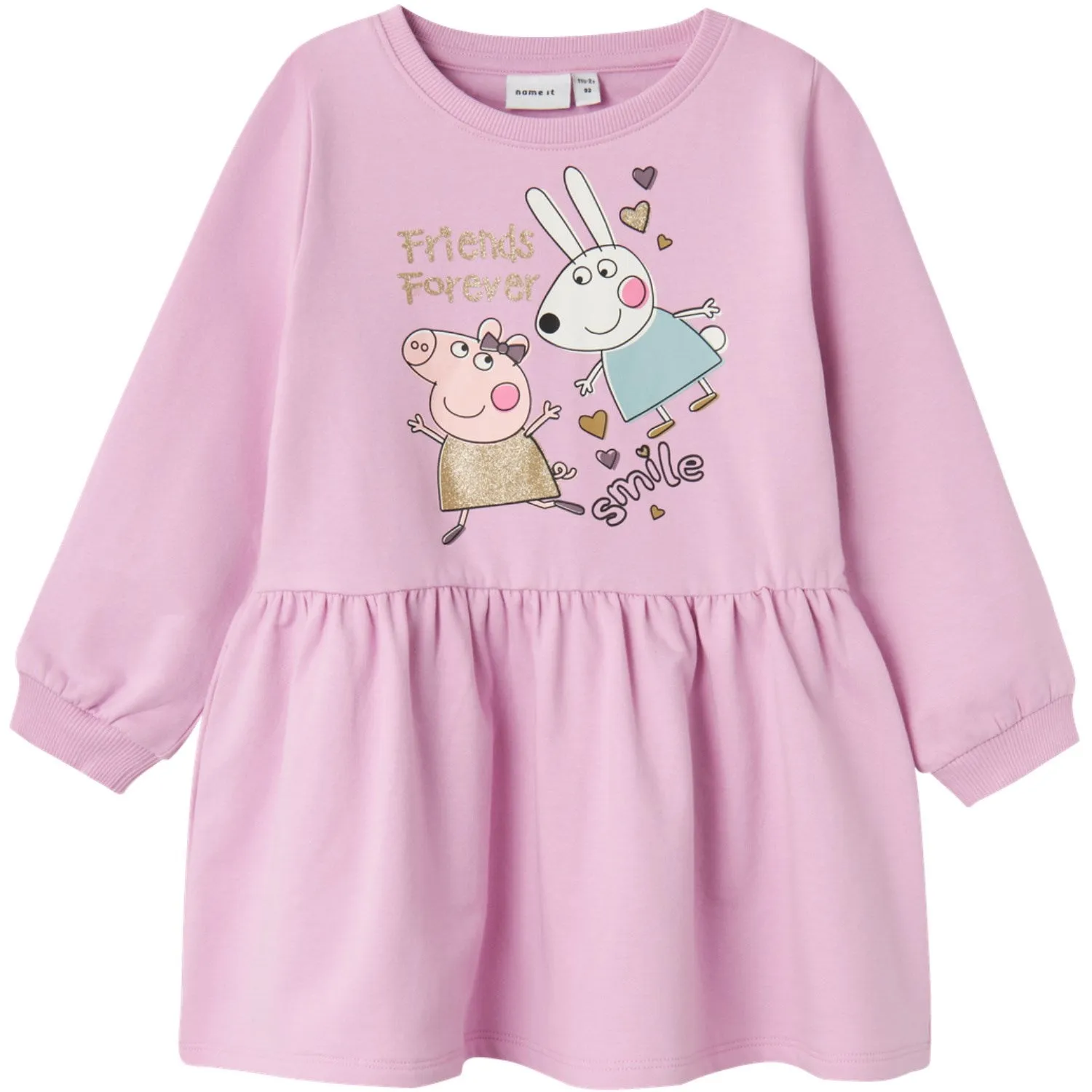 Name It Pastel Lavender Amira Peppa Pig Sweat Dress