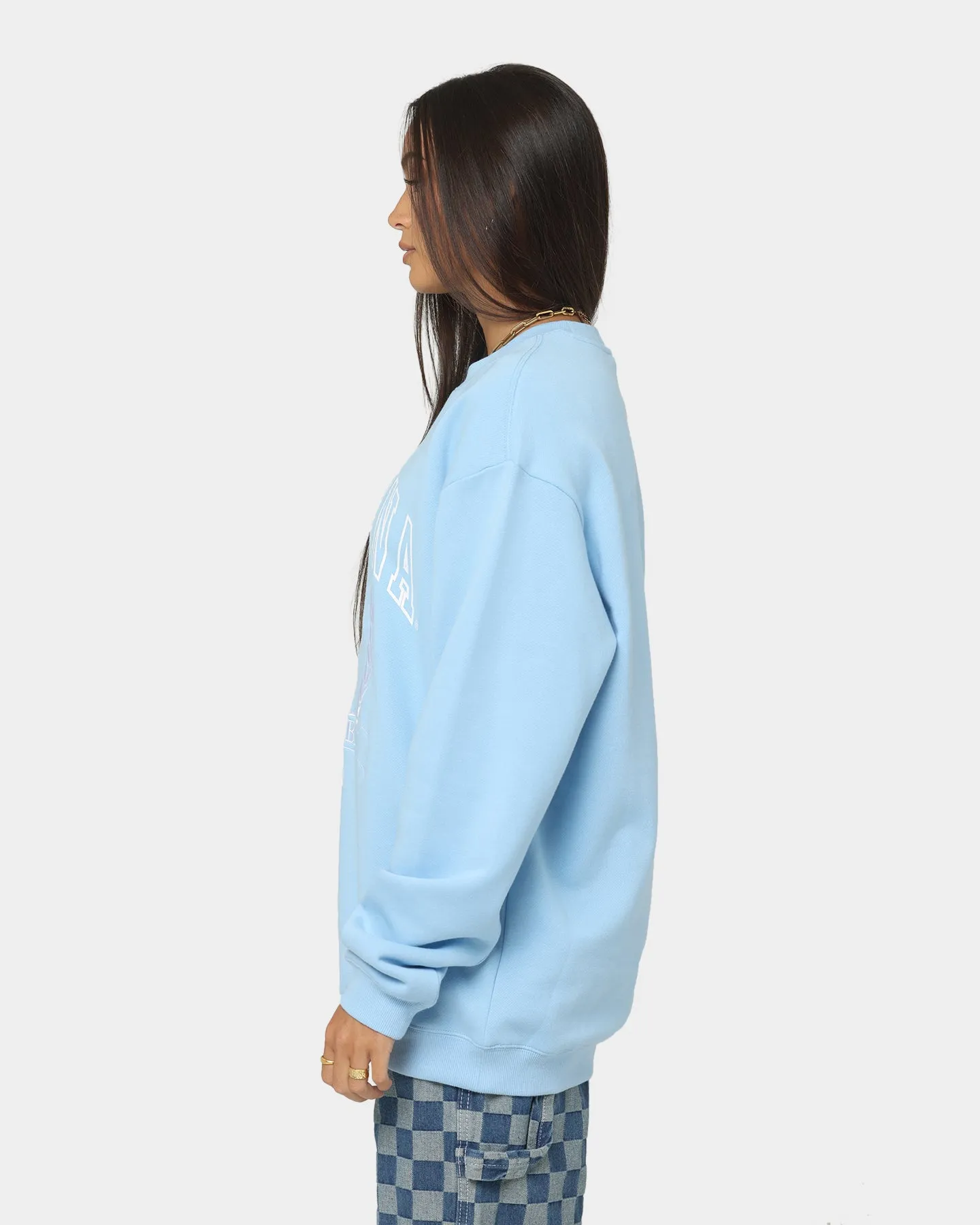 National Collegiate Athletic Association Women's North Carolina Basketball Crest Crewneck Carolina Blue