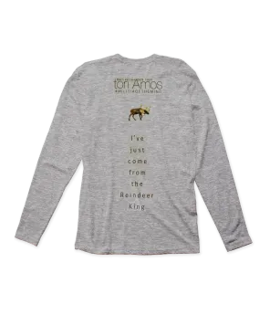 Native Invader Reindeer King Heather Grey Long Sleeve T-Shirt