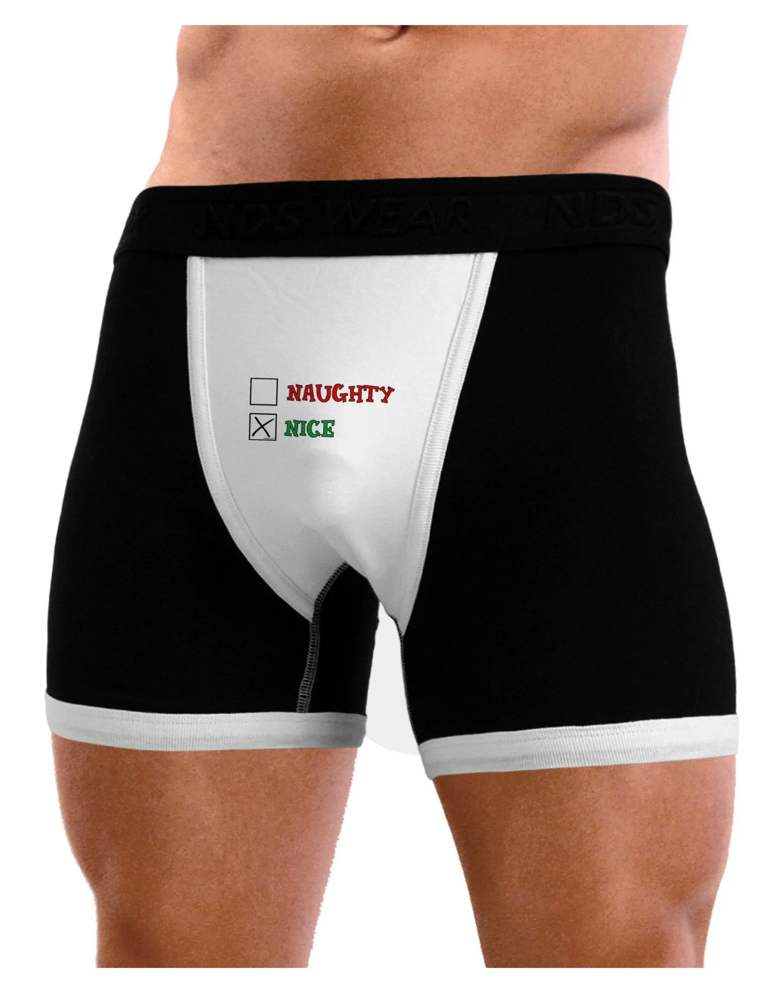 Naughty or Nice Christmas - Nice Mens Boxer Brief Underwear