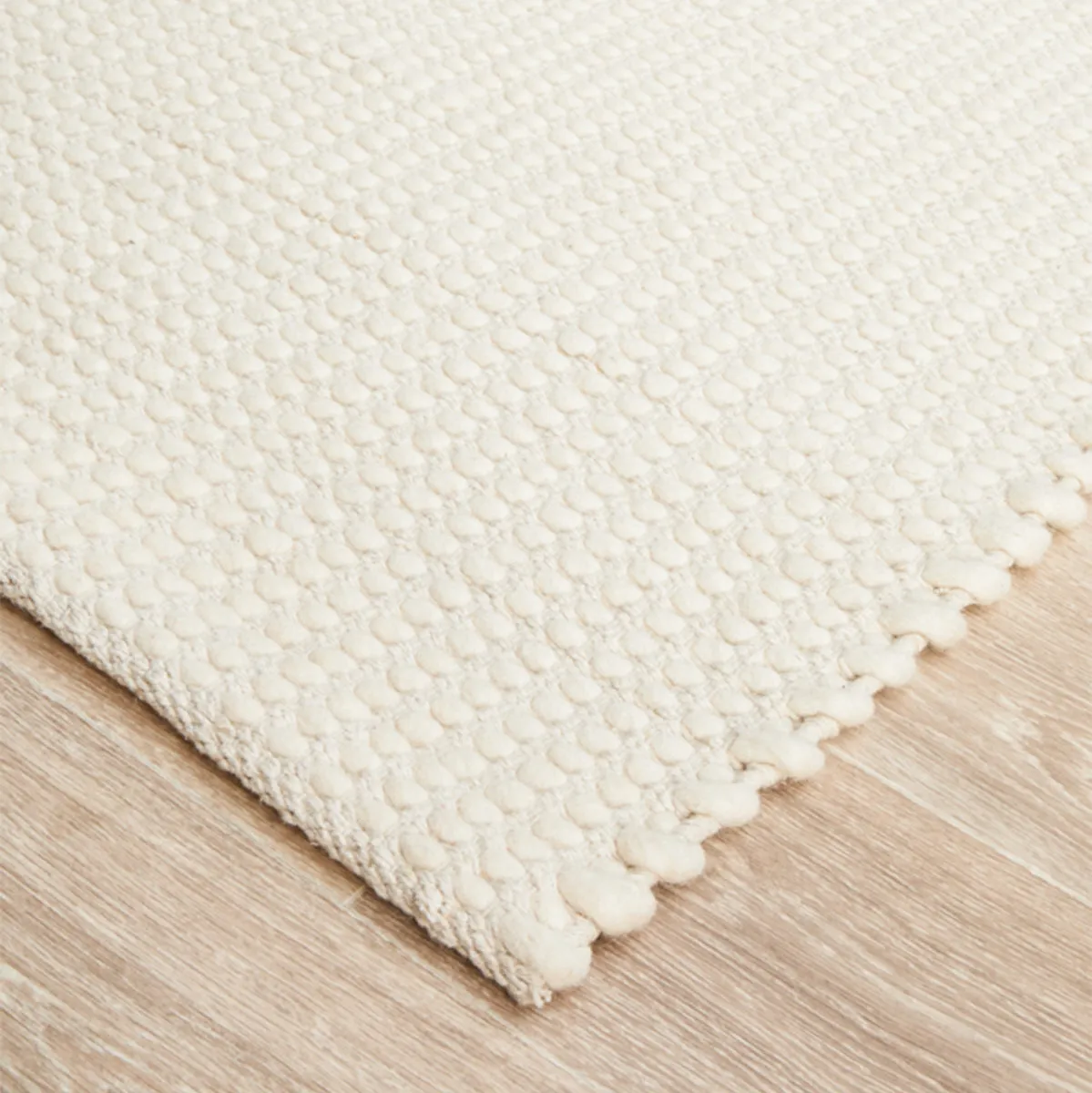 Norway Felted Wool Rug White