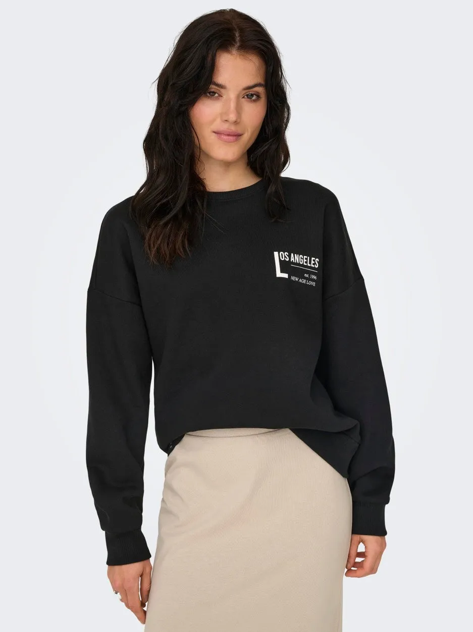 Onlzenja Boxy L/s Box Swt - Zwart