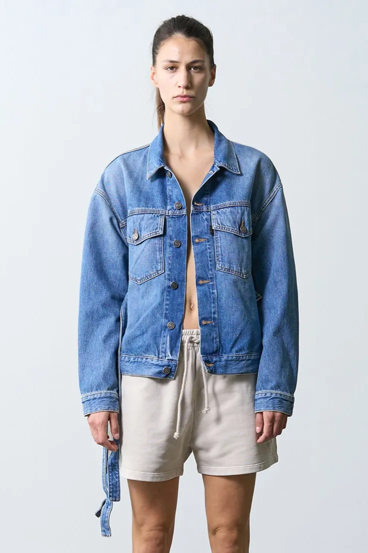 Oralee Jacket in Dirty Blue