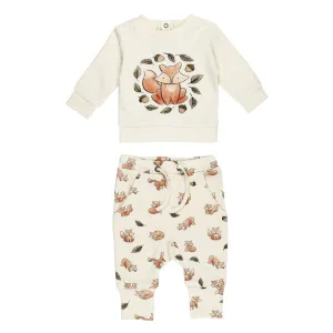 Organic Sweatshirt & Jogger Set, Foxy