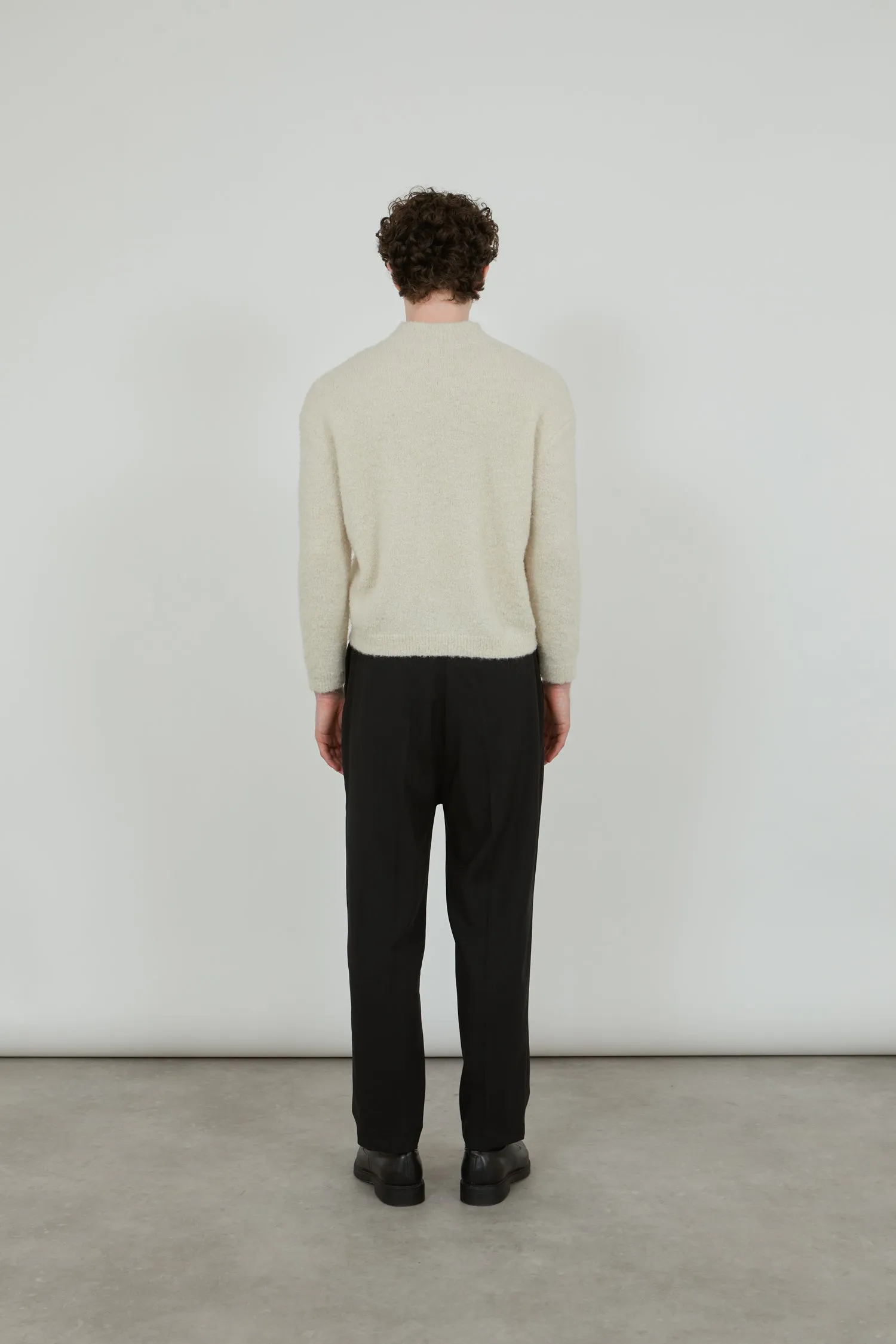 Owen knitted sweater | Off white - Alpaca wool