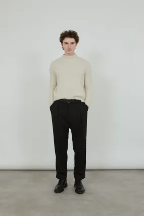 Owen knitted sweater | Off white - Alpaca wool