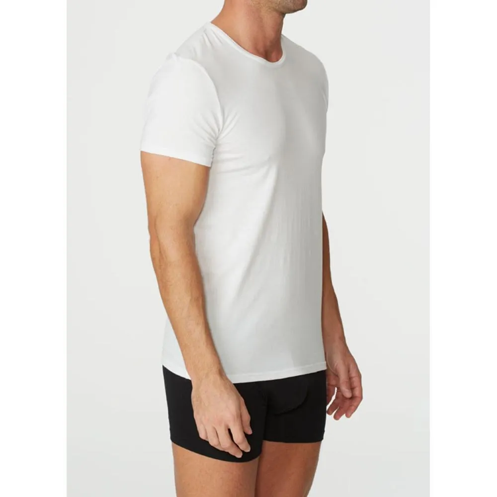 Parker & Max PMFPCS-TCN1  Classic Cotton Stretch Crew Neck T-Shirt