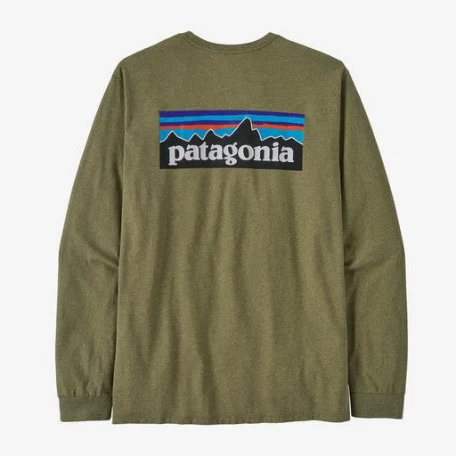 Patagonia Men's Long Sleeve P‐6 Logo Responsibili‐Tee Buckhorn Green