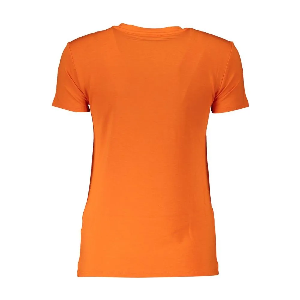 Patrizia Pepe Elegant Orange Rhinestone Tee