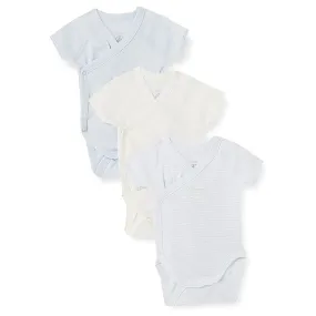 Petit Bateau Baby Boys Set of 3 Bodysuits