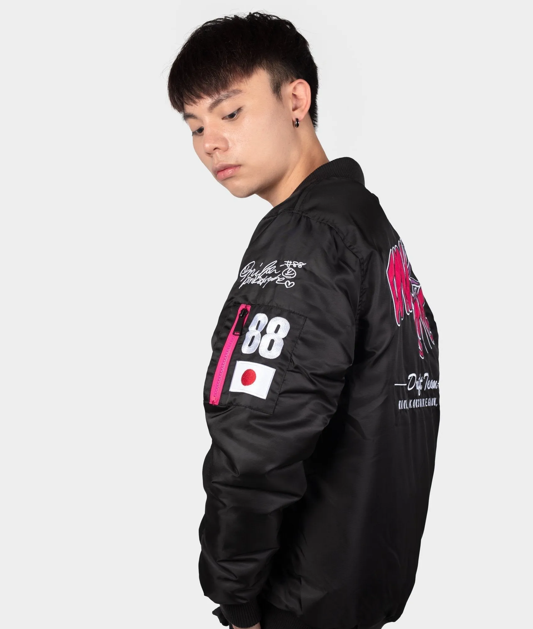 Pinkstyle - Drift Team Bomber Jacket