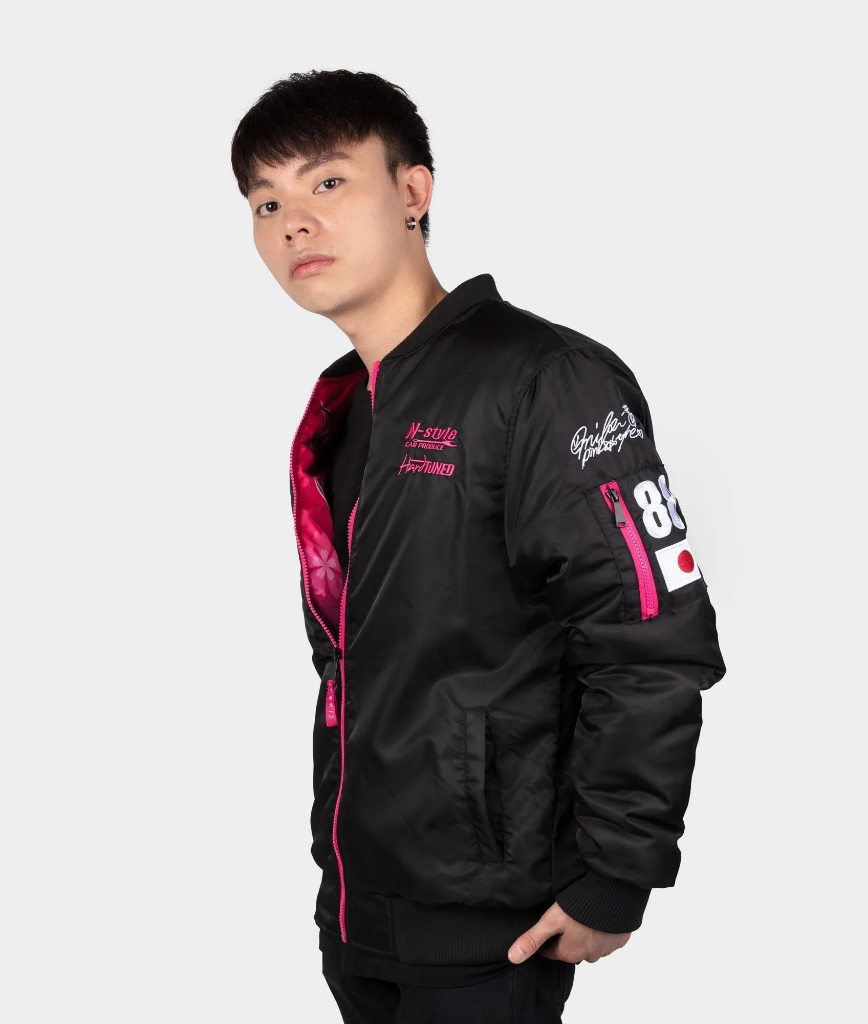 Pinkstyle - Drift Team Bomber Jacket