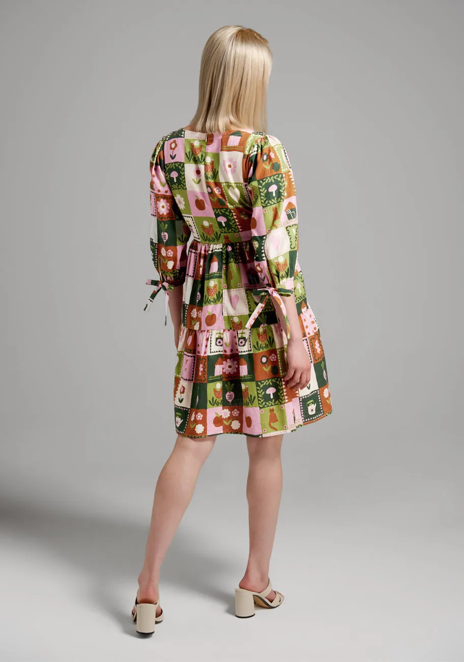 Playful Prairie Patchwork Dress