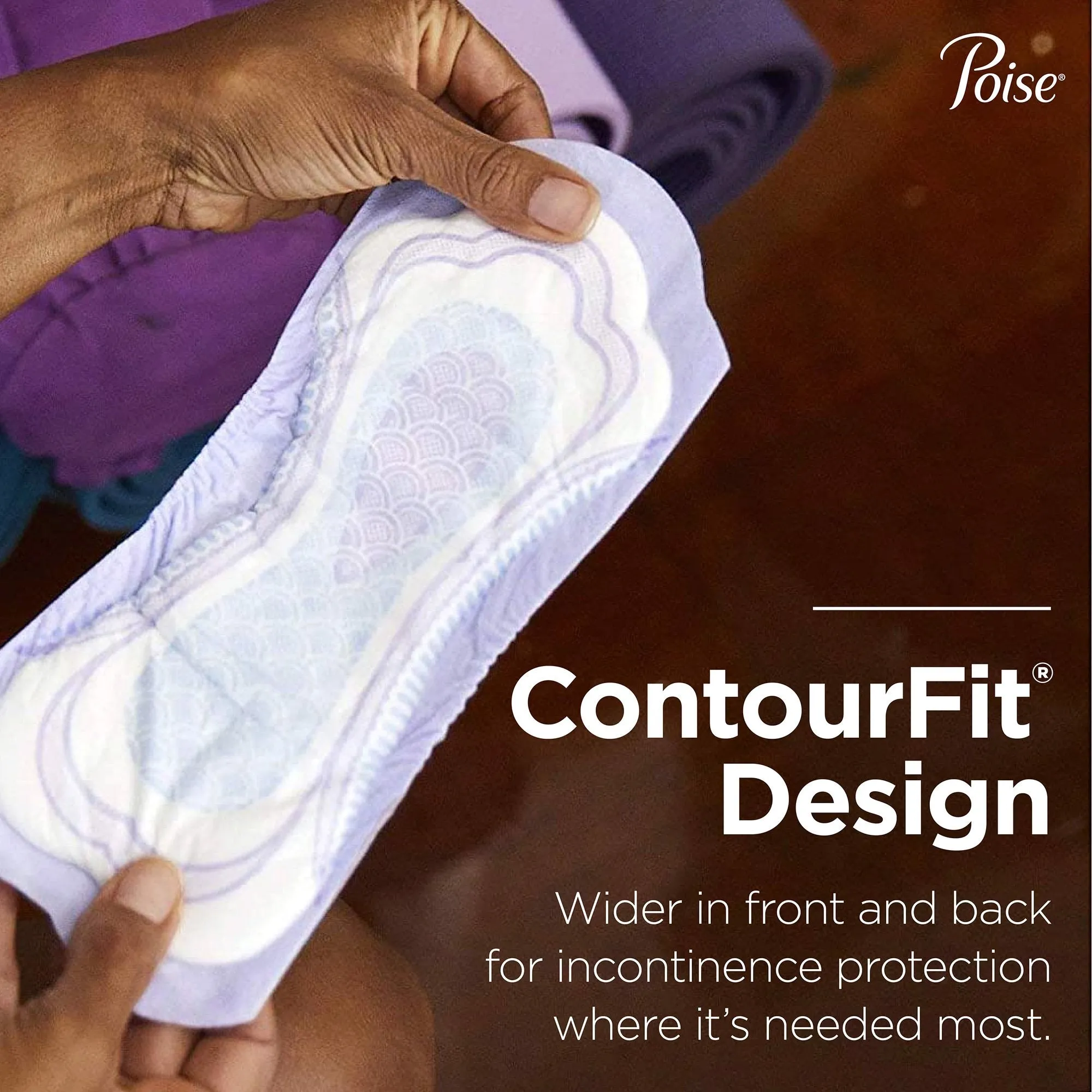 Poise Bladder Control Pads, Adult Women, Moderate Absorbency, Disposable, 12.20" Length