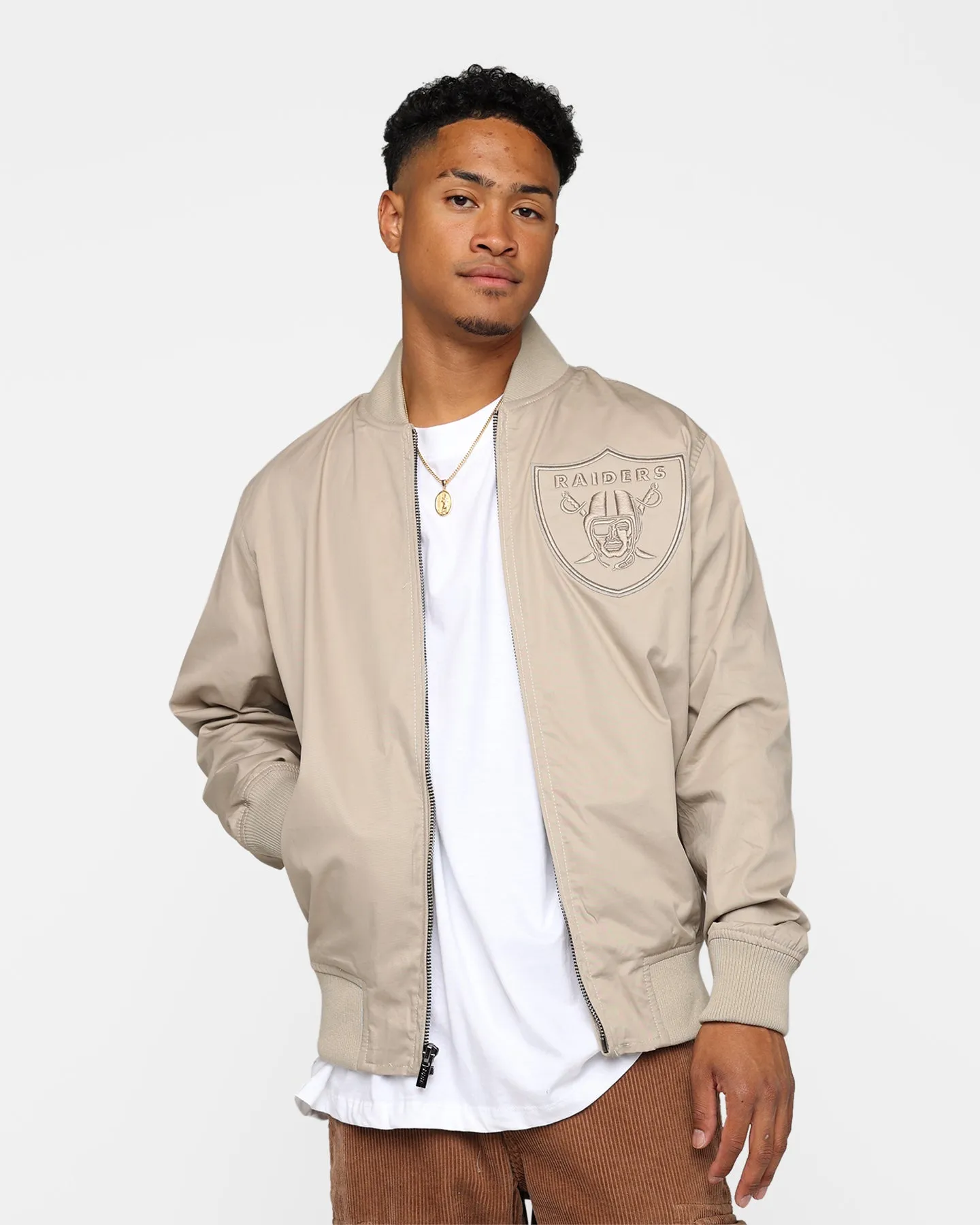 Pro Standard Las Vegas Raiders Neutral Jacket Taupe